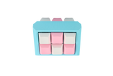 Triangle Cube Fidget 18 key caps - Clicky Fidget BLUE Frame