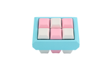 Triangle Cube Fidget 18 key caps - Clicky Fidget BLUE Frame