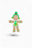 St Patrick Gingerbread Man/Woman Tree Ornament Fidget