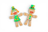 St Patrick Gingerbread Man/Woman Tree Ornament Fidget
