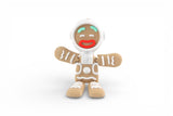 Astronaut Gingerbread Man Tree Ornament Fidget