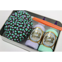 Gift Set Box Purple and Green Finger Picky Stone