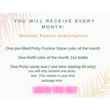 Monthly Painted Pumice Stone Subscription Package Kit
